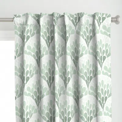 Spoonflower Bright Whimsical Scallop Curtain Panel