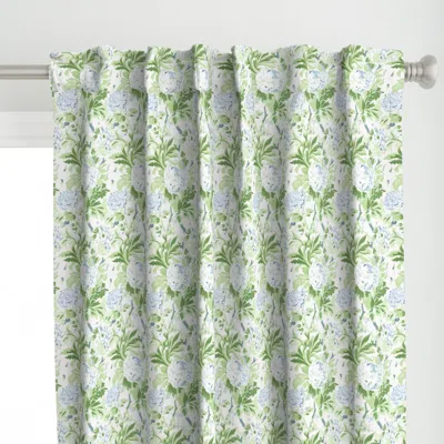 Spoonflower British Enigma Celerie Curtain Panel In Green