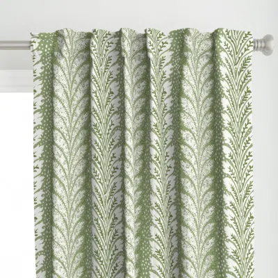 Spoonflower British Feather Grass Curtain Panel