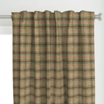 Spoonflower Brown Tan Cream Textured Curtain Panel