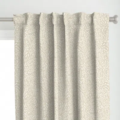 Spoonflower Brush Sprinkles - Linen Curtain Panel