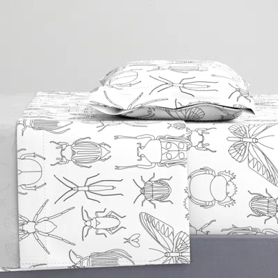 Spoonflower Bugs Coloring In Design Twin Xl Sheet Set