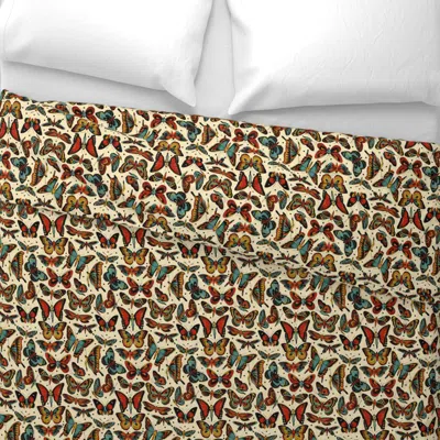 Spoonflower Butt-erflies Wide Cotton Sateen 3.5 oz 26" X 20" Standard Knife Edge
