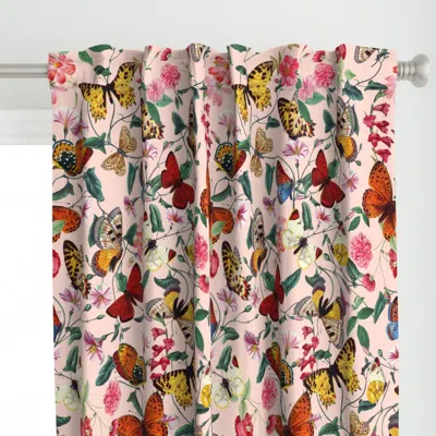 Spoonflower Butterfly Garden Curtain Panel