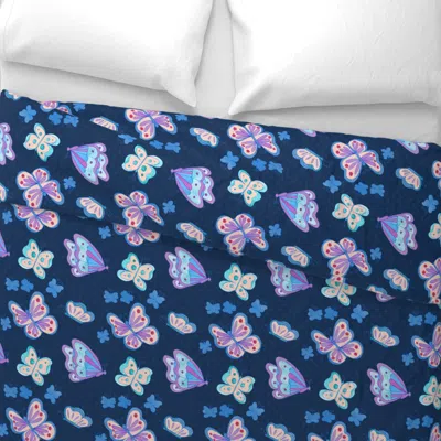 Spoonflower Butterfly Metamorphosis - Jackie Sarah Wide Cotton Sateen 3.5 oz 26" X 20" Standard Knife Edge