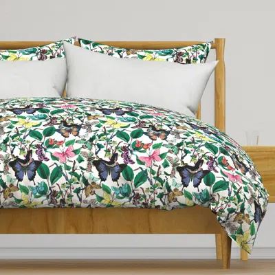 Spoonflower Butterfly Sanctuary Duvet Cover