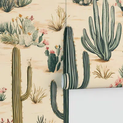 Spoonflower Cactus Desert Garden Large Scale Performance In Multi