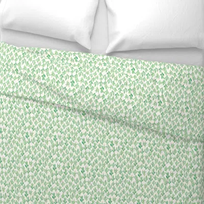 Spoonflower Cactus Print (small) King Pillow Sham