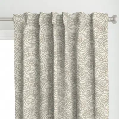 Spoonflower Calliope (beige) Curtain Panel