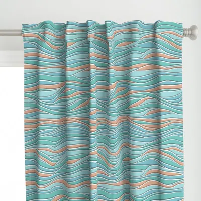 Spoonflower Calming Waves Curtain Panel