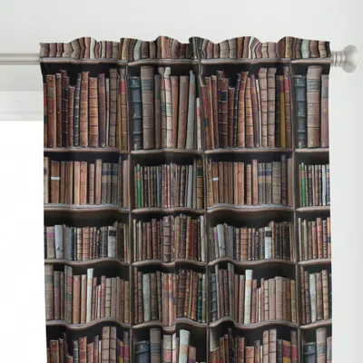 Spoonflower Cambridge Library Curtain Panel