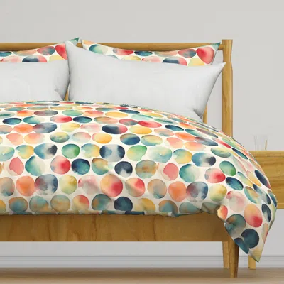 Spoonflower Candy Drop Planets Duvet Cover