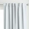 Spoonflower Candy Stripe Soft Blue On Curtain Panel
