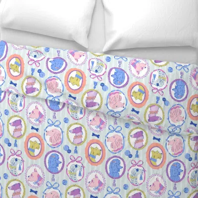 Spoonflower Canine Keepsakes Dog Portrait Pattern Euro Pillow Sham