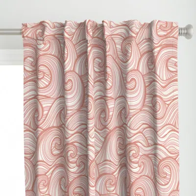 Spoonflower Caribbean Sea Ocean Waves Curtain Panel