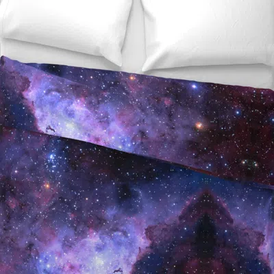 Spoonflower Carina Nebula (edited Blue) Wide Cotton Sateen 3.5 oz 26" X 20" Standard Knife Edge