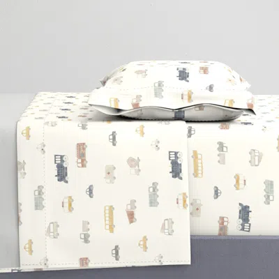 Spoonflower Cars And Trucks Twin Xl Sheet Set