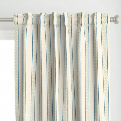Spoonflower Carvers Walk Stripe - Curtain Panel
