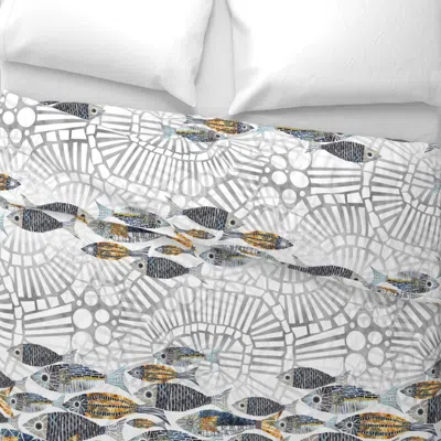 Spoonflower Catch Of Day Large Scale For  2022v Wide Cotton Sateen 3.5 oz 26" X 20" Standard Knife Edge