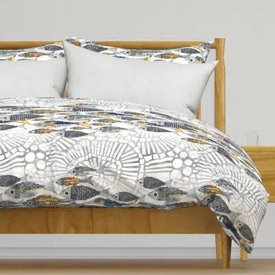Spoonflower Catch Of Day Large Scale For  Duvet Cover