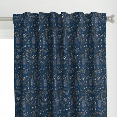 Spoonflower Catching Fireflies Curtain Panel