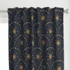 Spoonflower Celestial Crescent Moon Curtain Panel