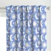 Spoonflower Celestial Whimsy - White Curtain Panel
