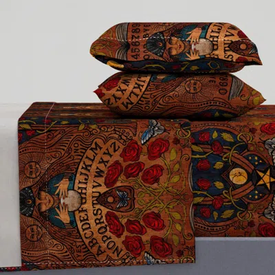 Spoonflower Centered - Whimsigothic Fortune Teller Large Scale King Sheet Set