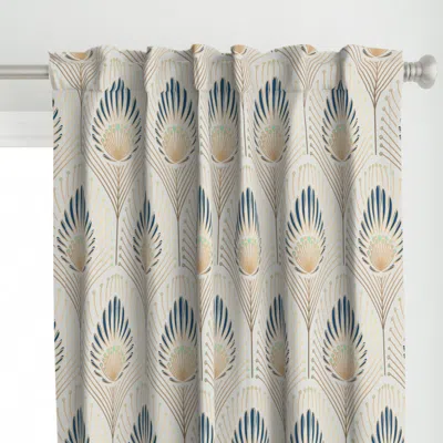 Spoonflower Cerise (gold Effect) Curtain Panel