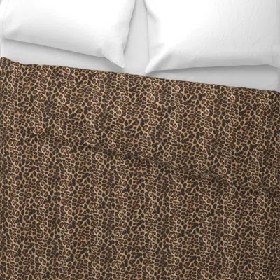 Spoonflower Cheetah Leopard Brown/tan Velvety Look King Pillow Sham