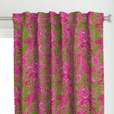 Spoonflower Cheetah Monochromatic Curtain Panel