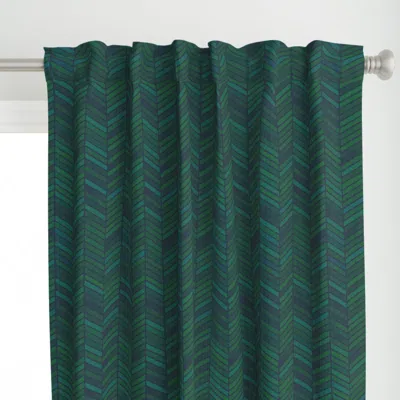 Spoonflower Chevron Watercolor Curtain Panel