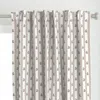 Spoonflower Chiltern Stripe Warm Gray Curtain Panel