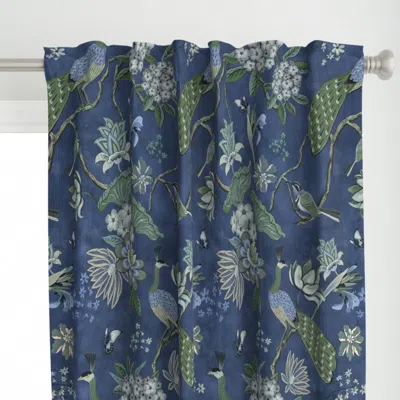Spoonflower Chinoiserie Chintz Curtain Panel