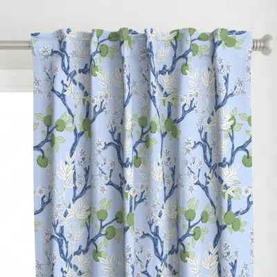 Spoonflower Chinoiserie Garden Curtain Panel