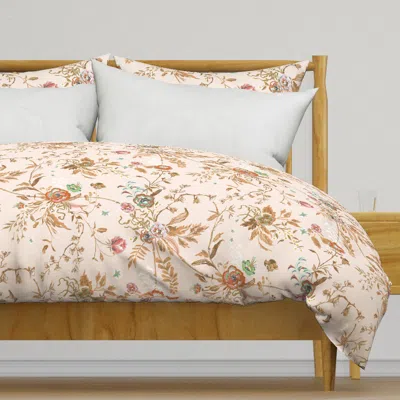 Spoonflower Chinoiserie Silk Garden Duvet Cover