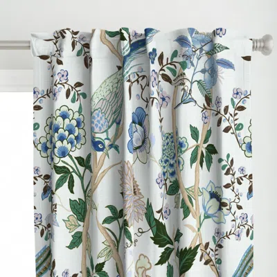 Spoonflower Chintz Chinoserie Spring Curtain Panel