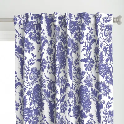 Spoonflower Chintz Toile Very Peri Curtain Panel