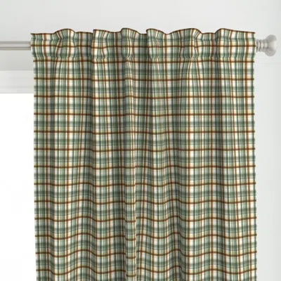 Spoonflower Christmas Tartan B Curtain Panel