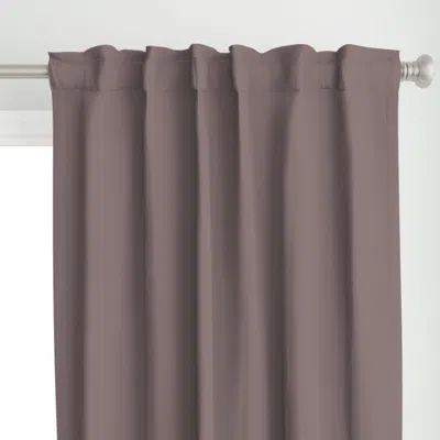 Spoonflower Cinnamon Slate - Solid Curtain Panel