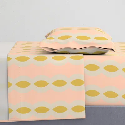 Spoonflower Circle Cutb7 Twin Sheet Set