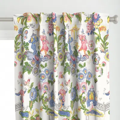 Spoonflower Circus In Cathay Caroline Curtain Panel