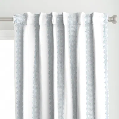 Spoonflower Clarabelle Soft Blue On Curtain Panel
