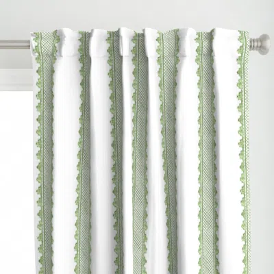Spoonflower Clarabelle Spring Green Curtain Panel