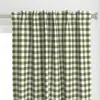 Spoonflower Classic Gingham Natural Curtain Panel