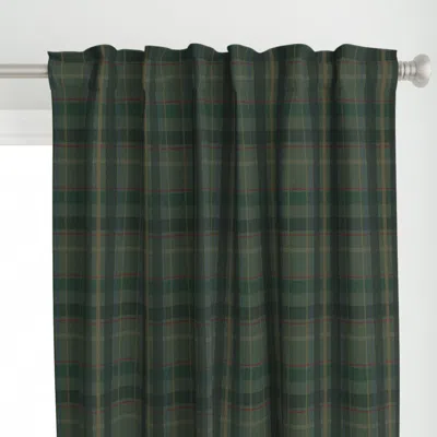Spoonflower Classic Plaid - Tweed Curtain Panel