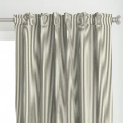 Spoonflower Classic Ticking Stripe In Curtain Panel