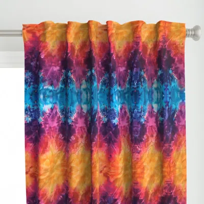 Spoonflower Classic Vibrant Retro Curtain Panel