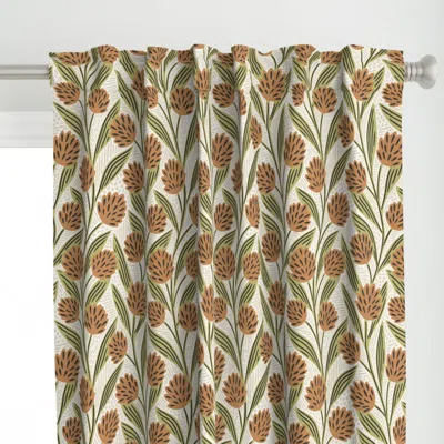 Spoonflower Climbing Vines Floral Curtain Panel