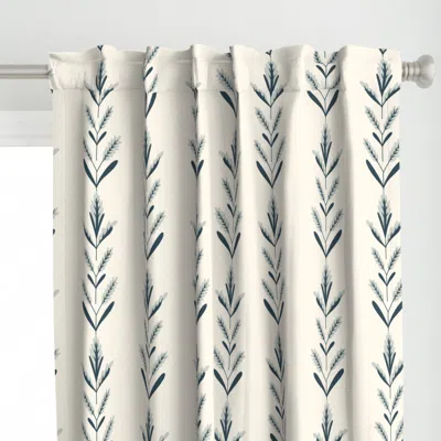 Spoonflower Climbing Wheat Stripes Curtain Panel